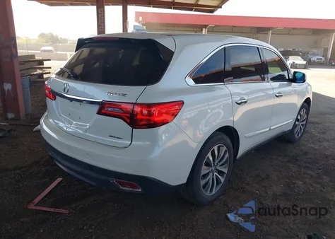 2016 Acura Mdx Technology Acurawatch Plus Packages/Technology Package from USA, damaged, VIN 5FRYD4H40GB017445